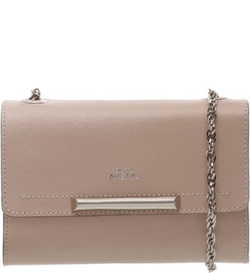 Bolsa Clutch Auguri Couro Latte