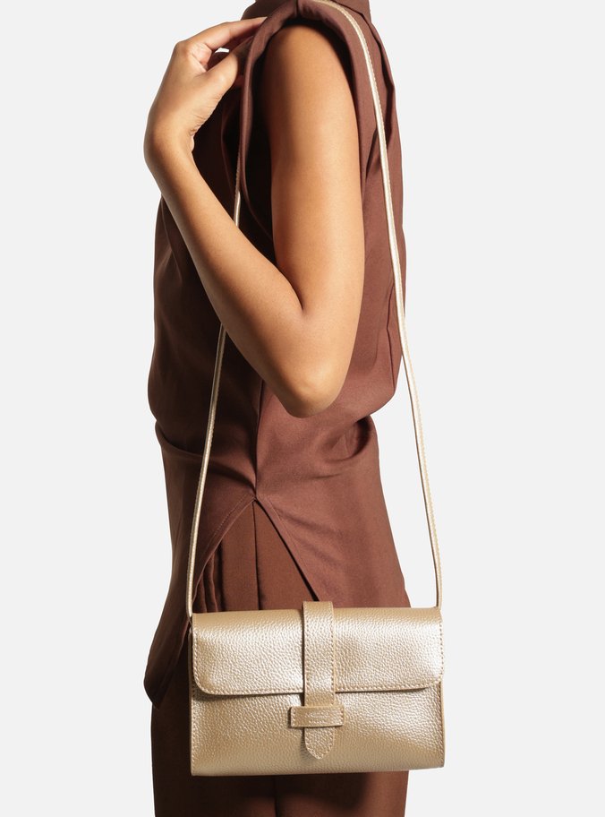 Bolsa Tiracolo Dourada Betina Pequena