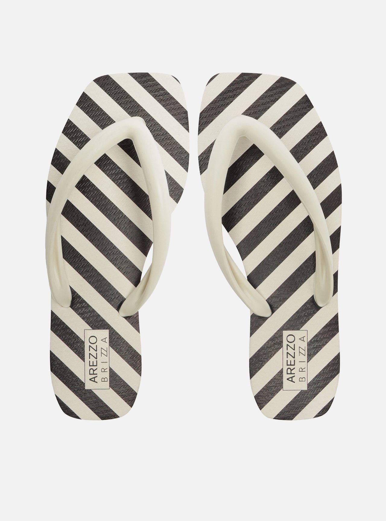 Chinelo de Dedo Branca Bico Quadrado Brizza — foto 1