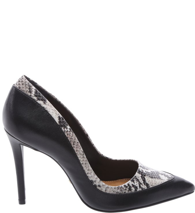 Scarpin top couro arezzo