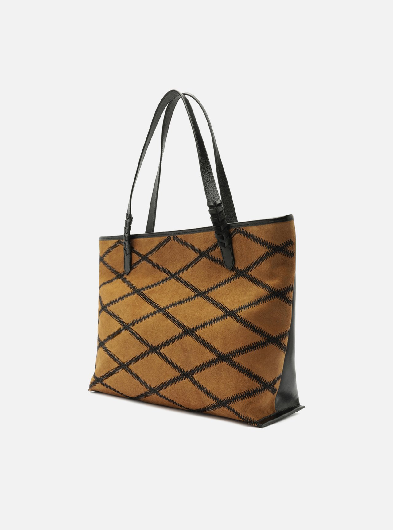 Bolsa Shopping Marrom Couro Grande Matelassê — foto 2