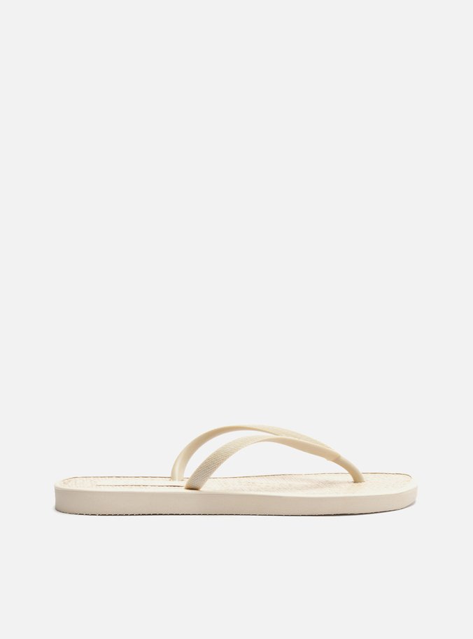 Chinelo de Dedo Off-White Jelly Bico Redondo Essential Brizza