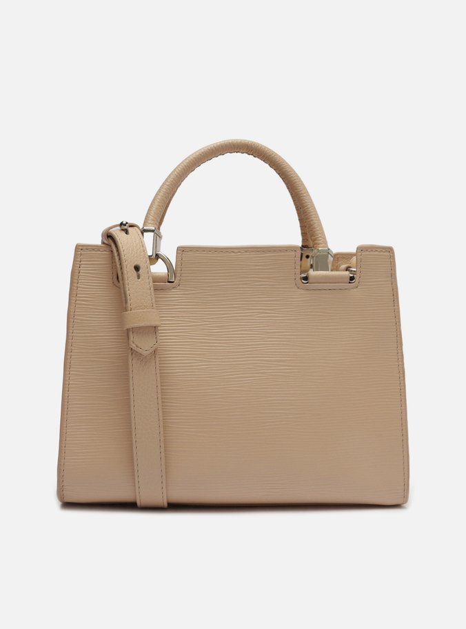 Bolsa Tote Nude Couro Abraccio Wave Média