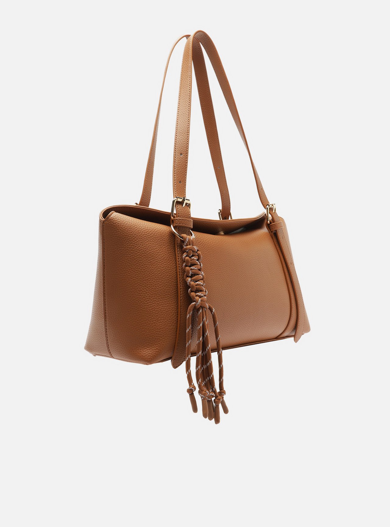 Bolsa Shoulder Marrom Média Trança — foto 2