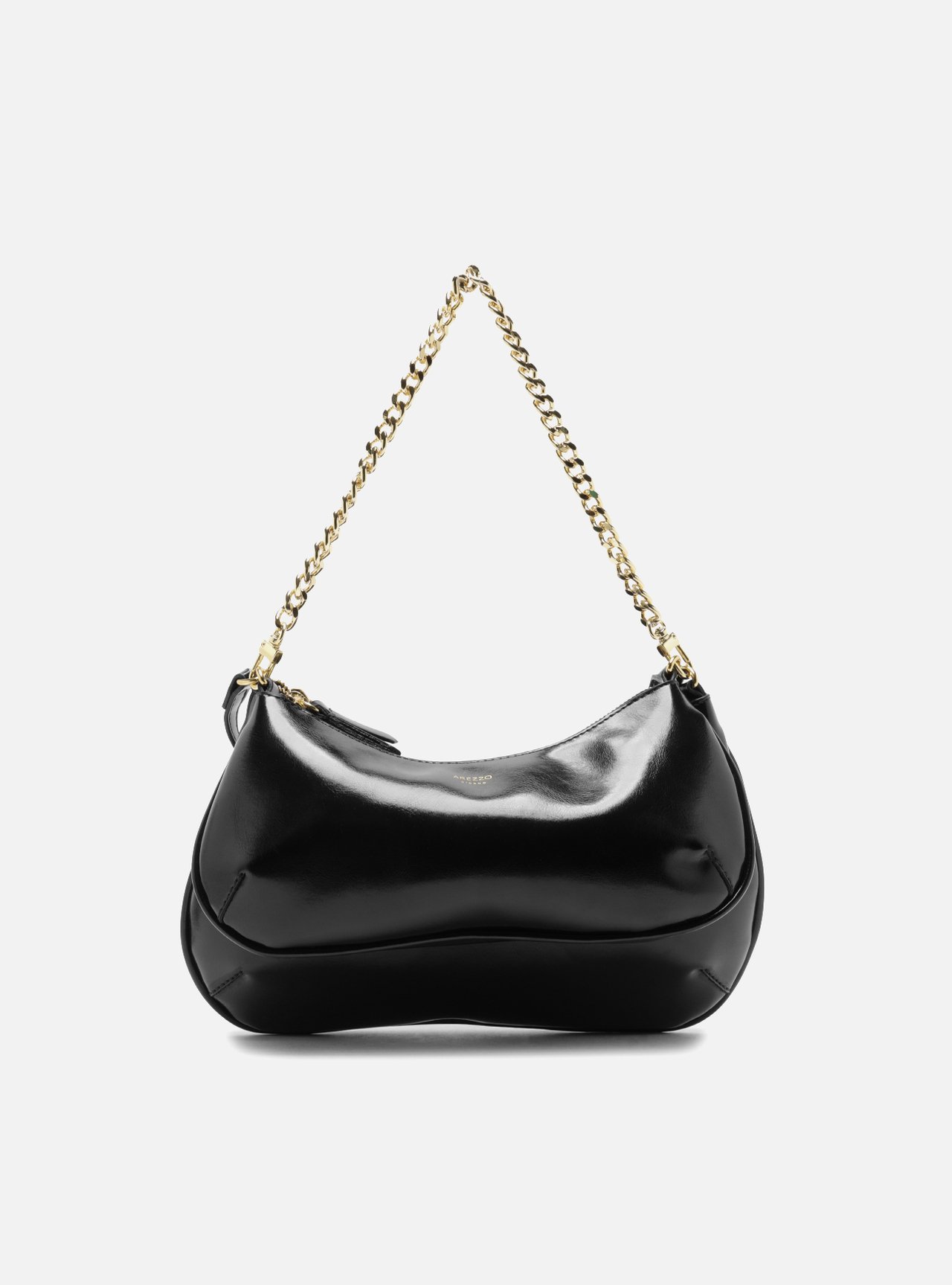 Bolsa Tiracolo Preta Média Corrente — foto 1