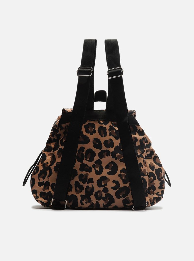 Mochila Animal Print Nylon Gigi Média