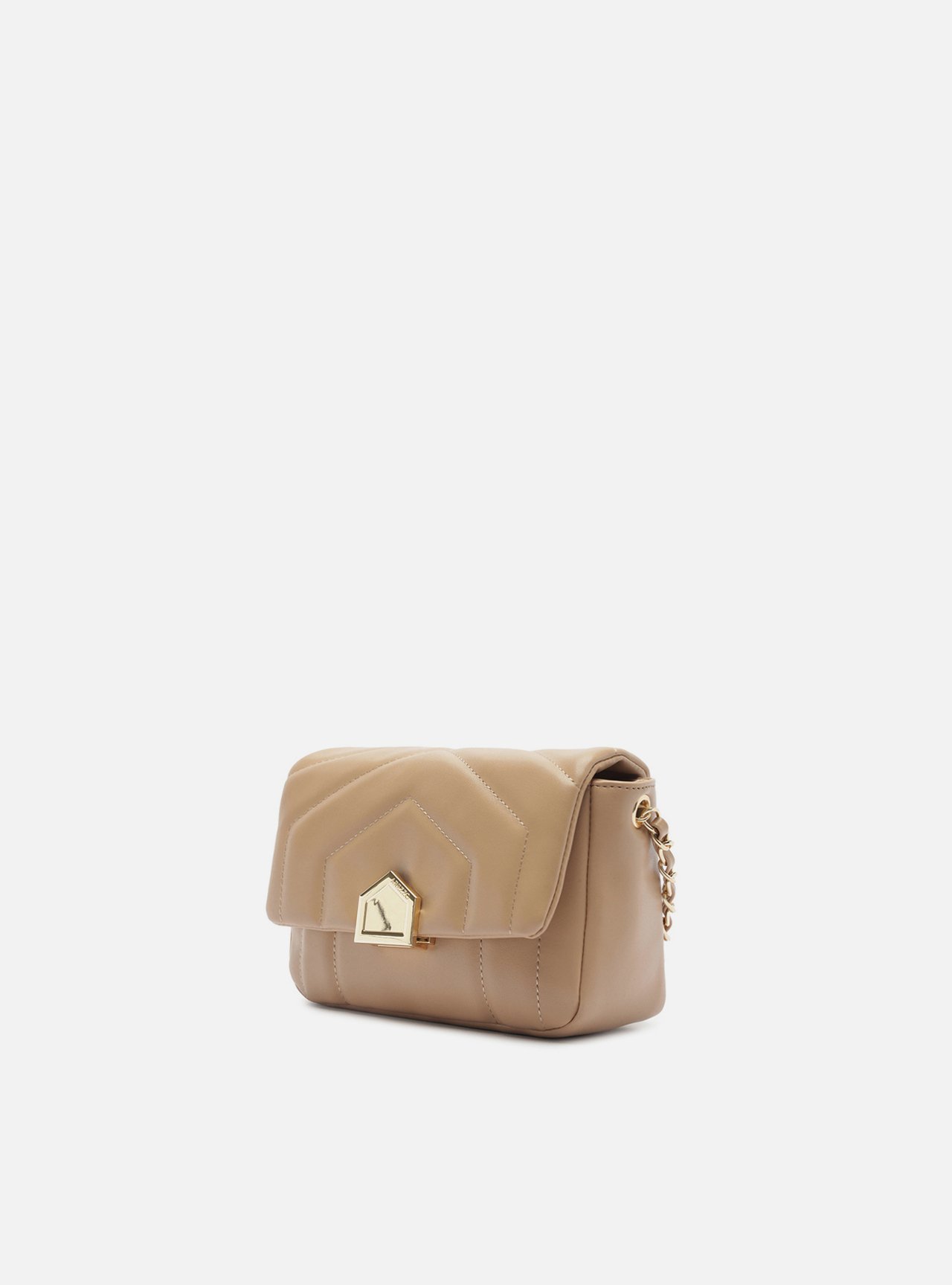 Bolsa Tiracolo Nude Pequena Matelassê Corrente — foto 2