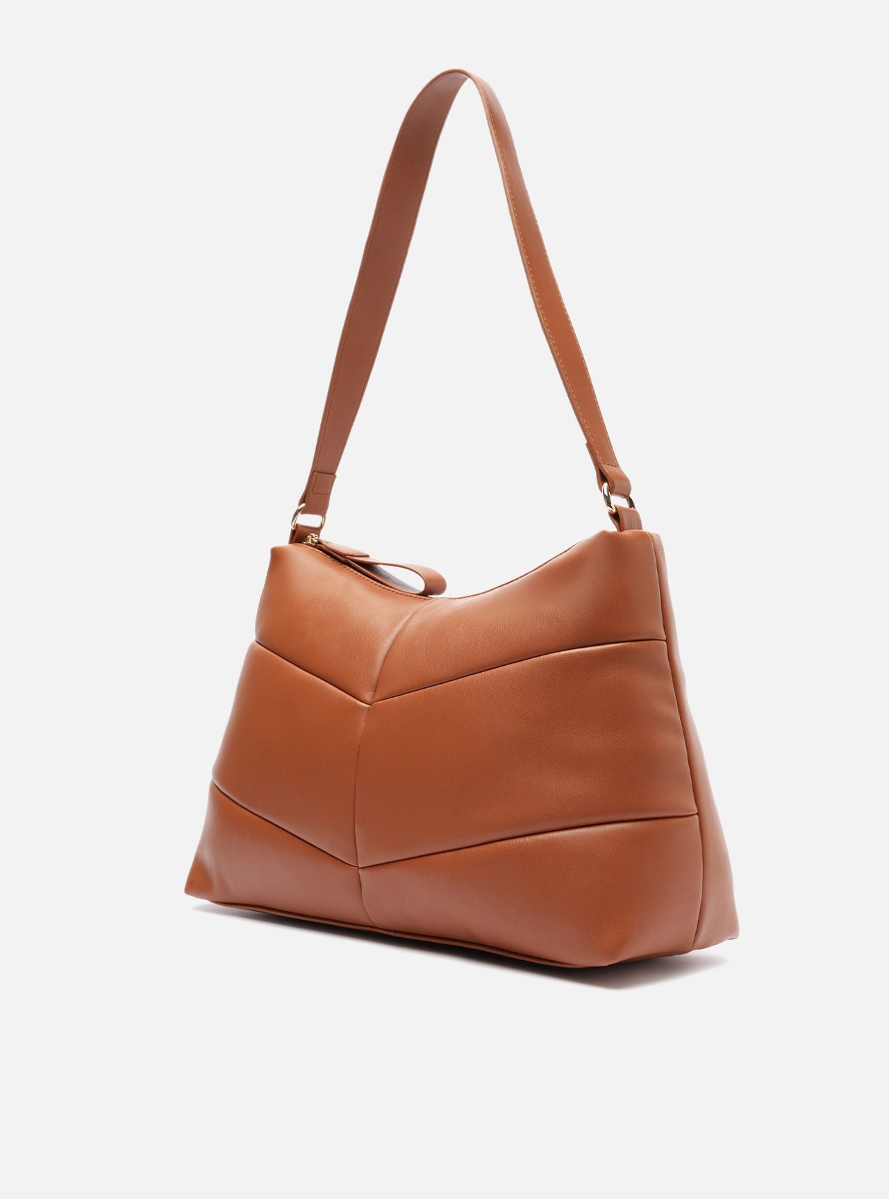 Bolsa Tiracolo Marrom Grande — foto 2