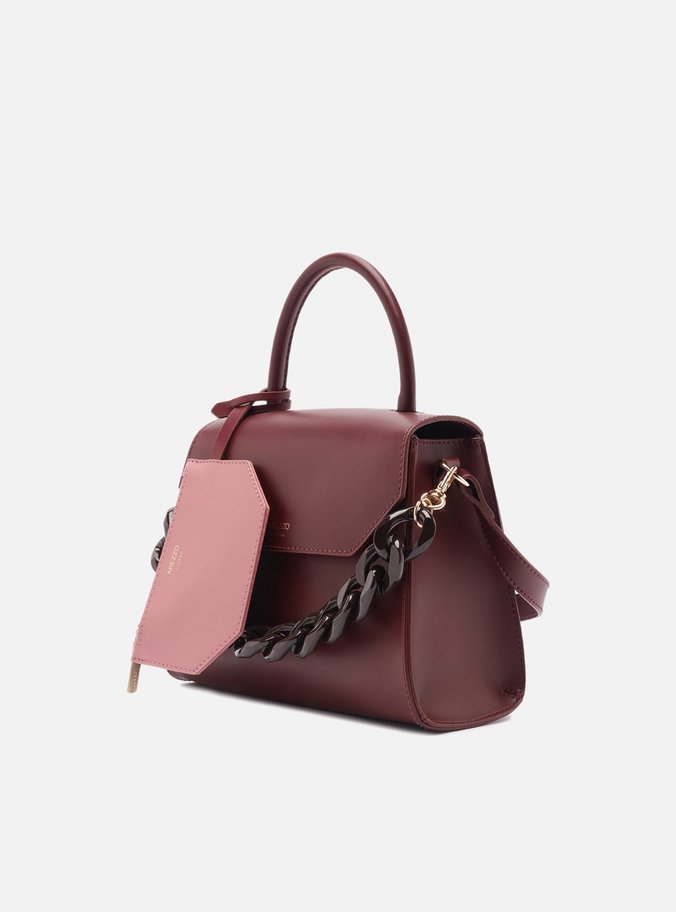 Bolsa Satchel Roxa Iara Média Rosa