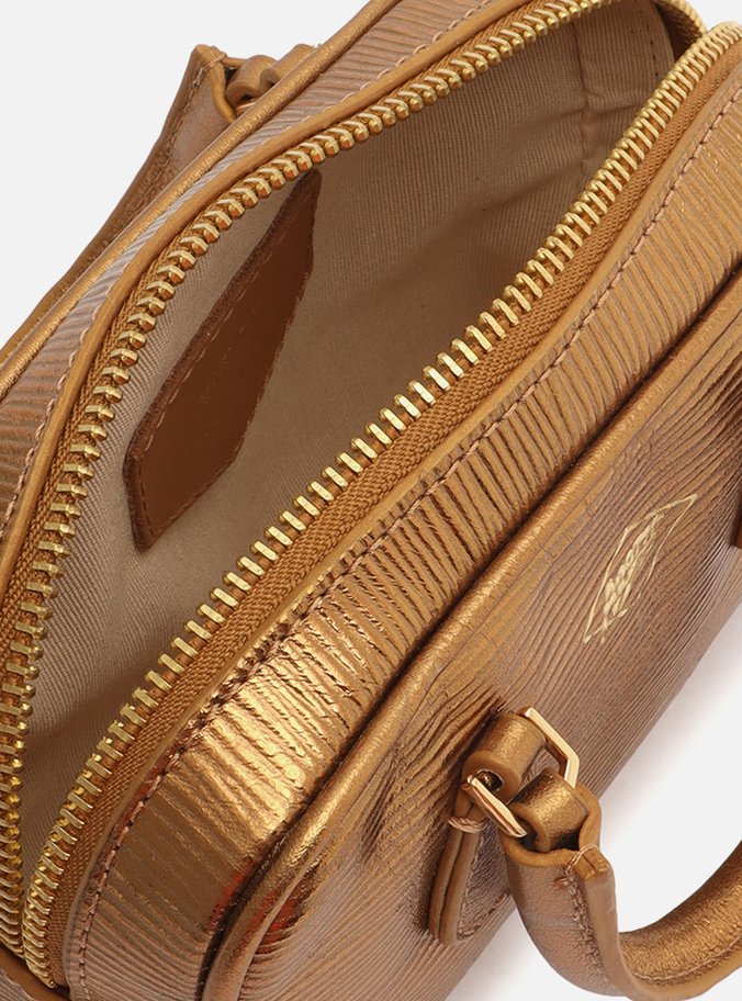 Bolsa Tiracolo Bronze Couro Lívia