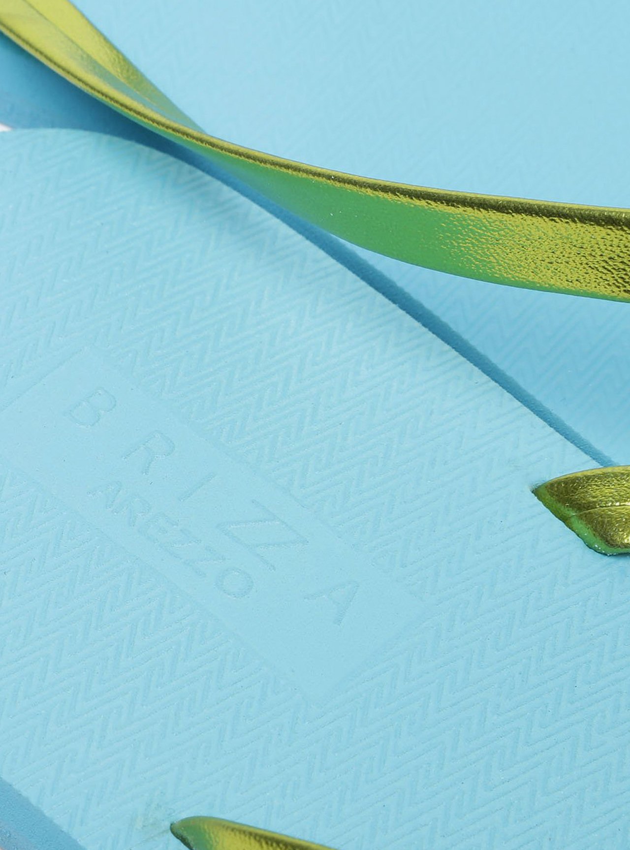 Chinelo de Dedo Azul com Tiras Verde Brizza — foto 6