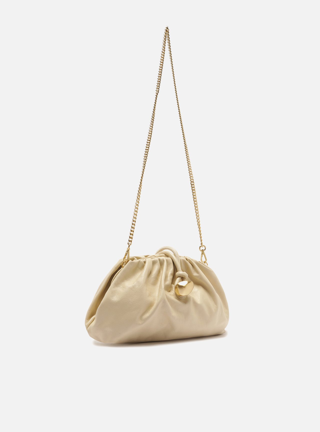 Bolsa Clutch Marrom Couro Média Corrente — foto 5