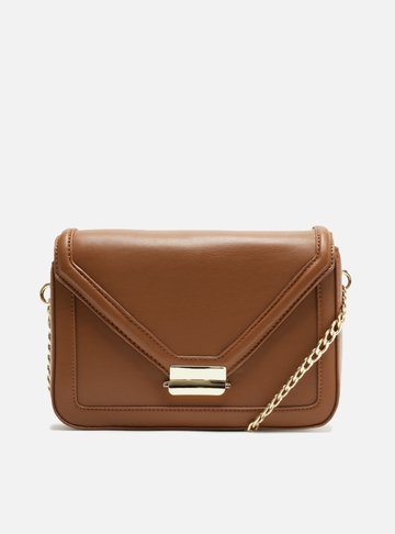 Bolsa Tiracolo Marrom Pequena