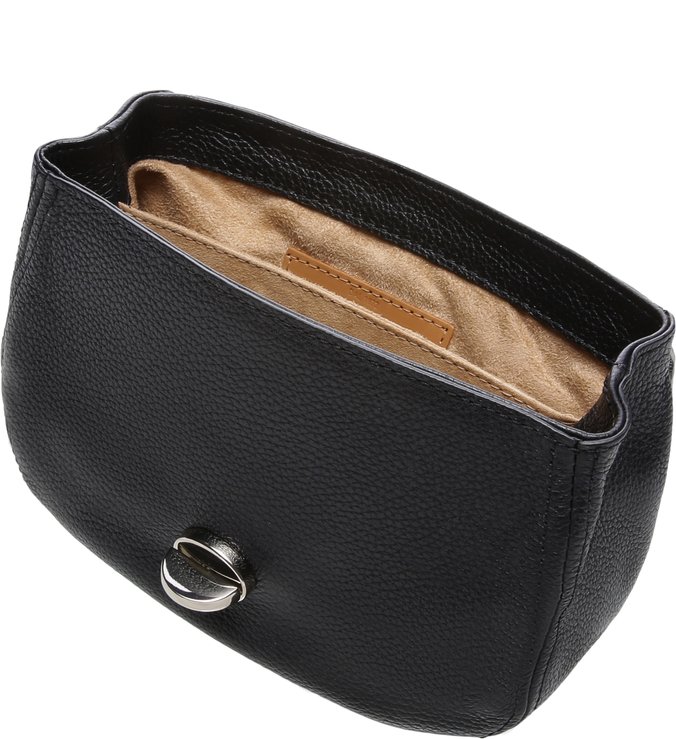 Bolsa Tiracolo Couro Bettina Pequena Preta
