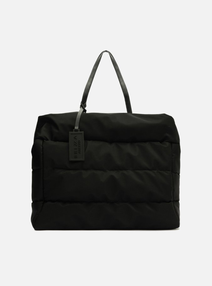 Bolsa Shopping Preta Nylon Gigi Grande