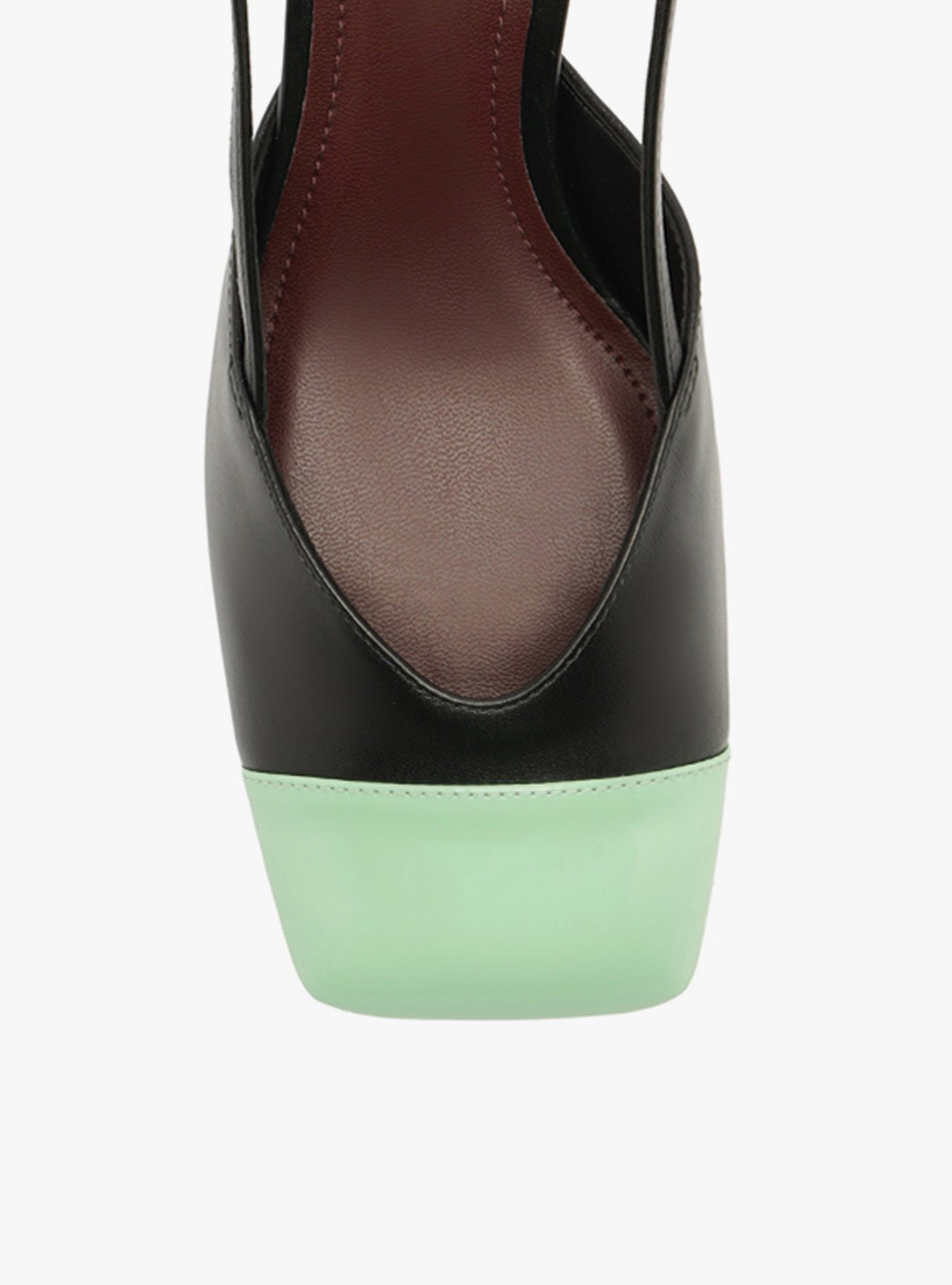 Scarpin Preto Verniz Salto Bloco Slingback — foto 5