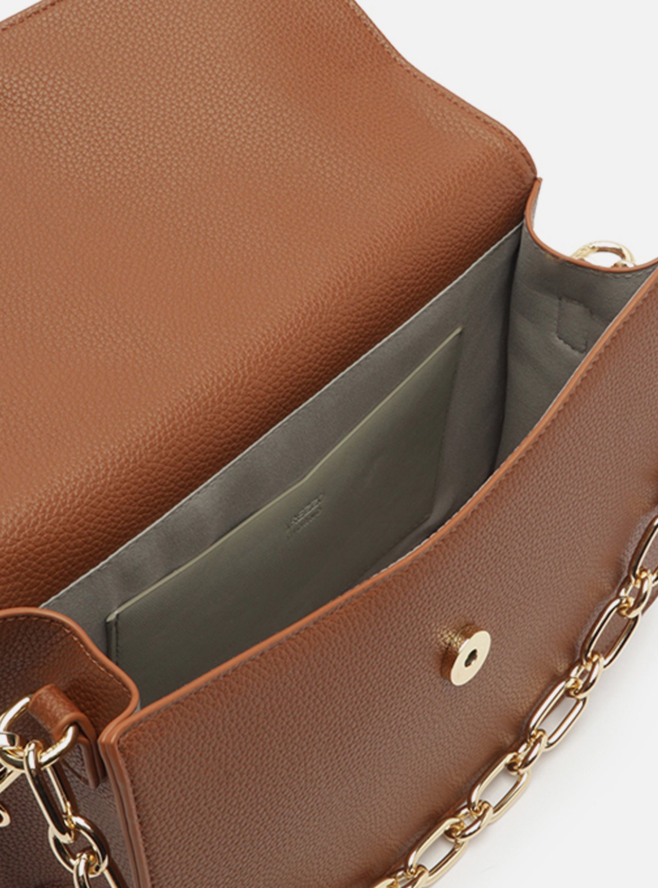 Bolsa Tiracolo Corrente Dourada Média Alça Corrente — foto 4