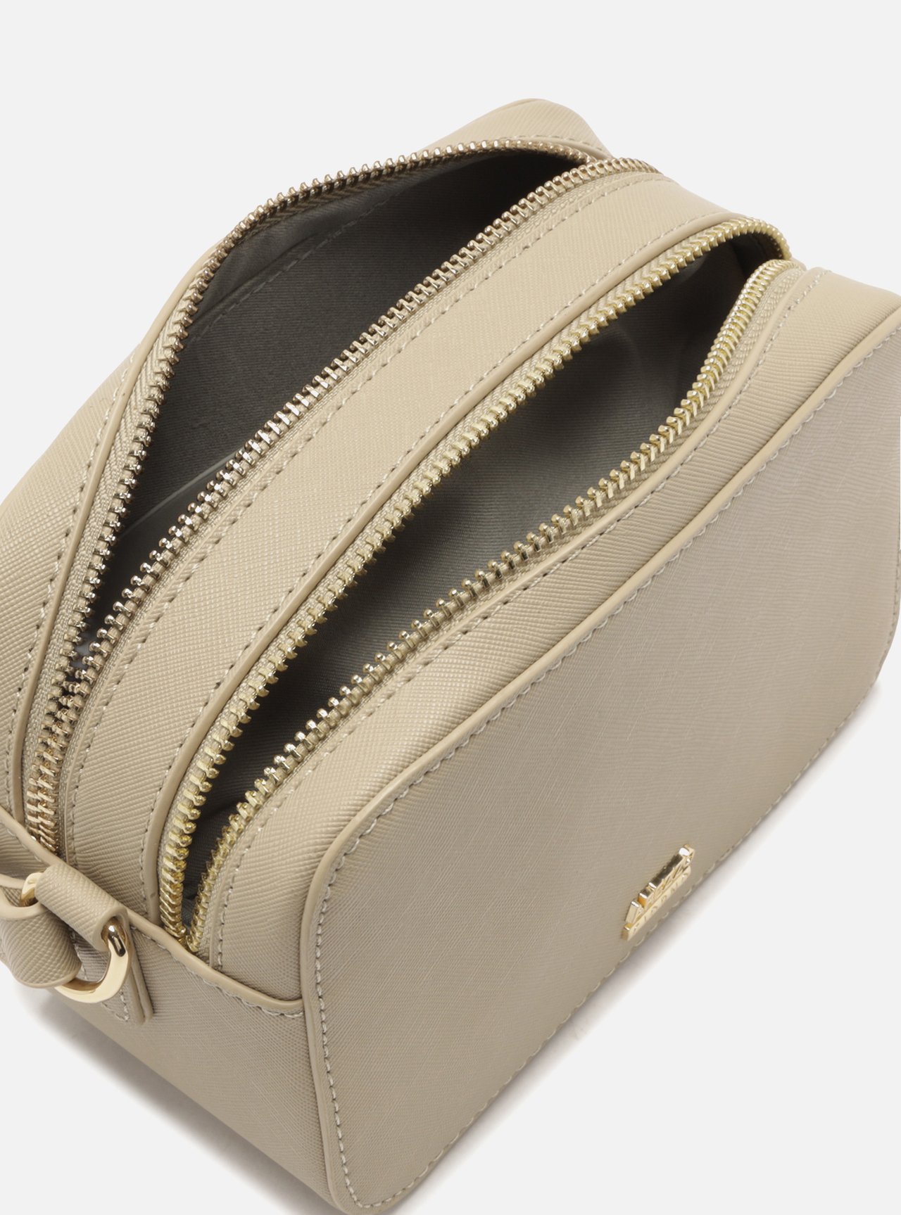 Bolsa Tiracolo Cinza Média — foto 4