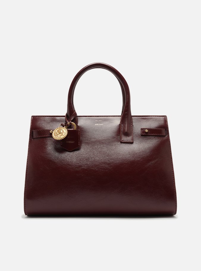 Bolsa Tote Vermelha Couro  Grande