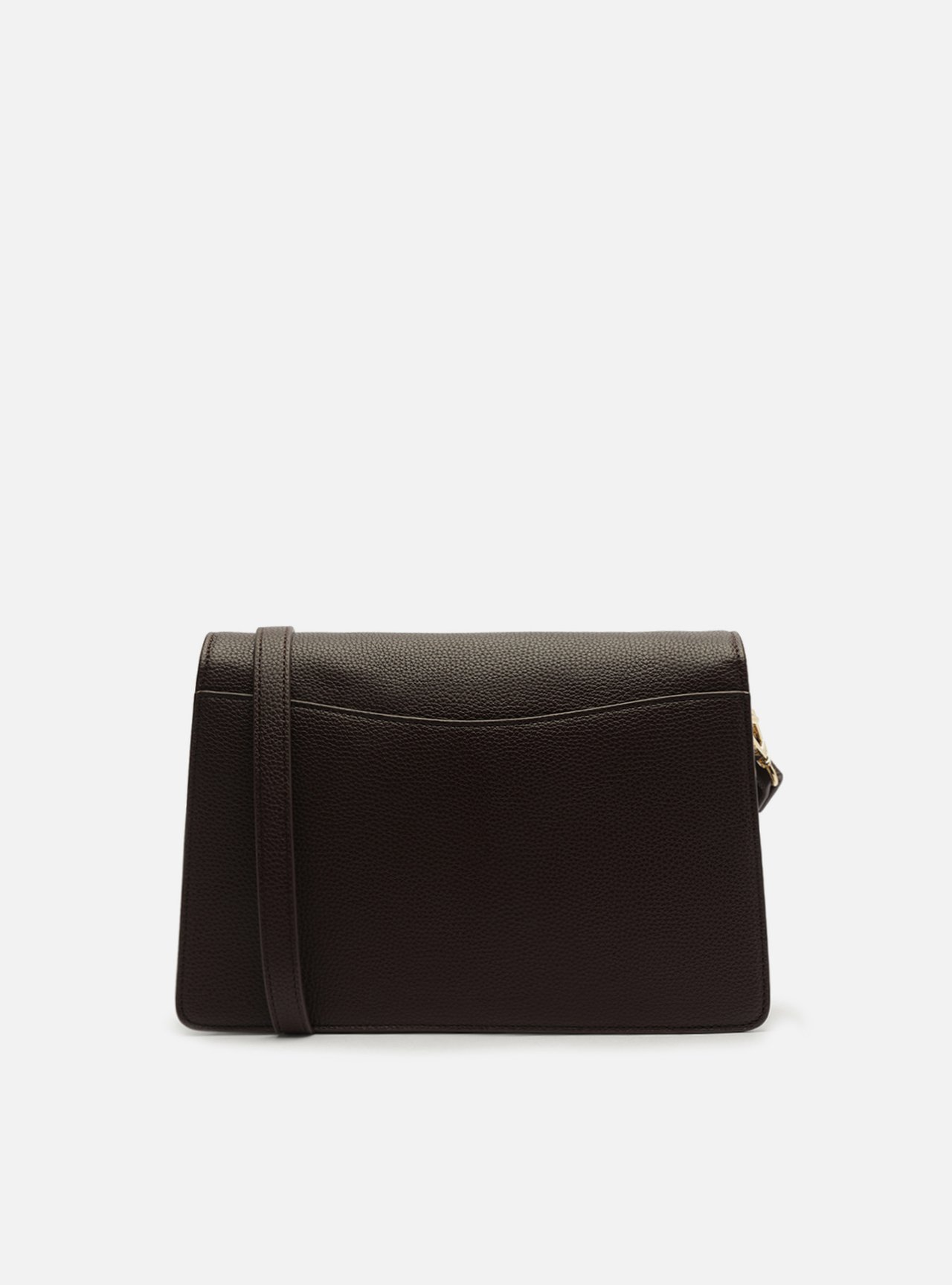 Bolsa Tiracolo Marrom Média Alça Corrente — foto 3