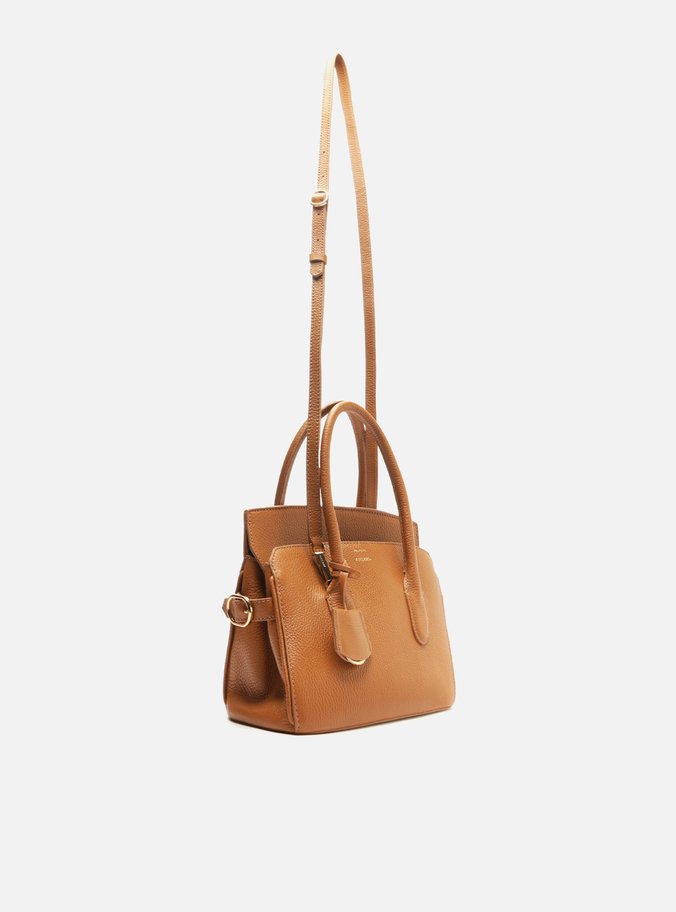 Bolsa Tote Marrom Couro Ária Média