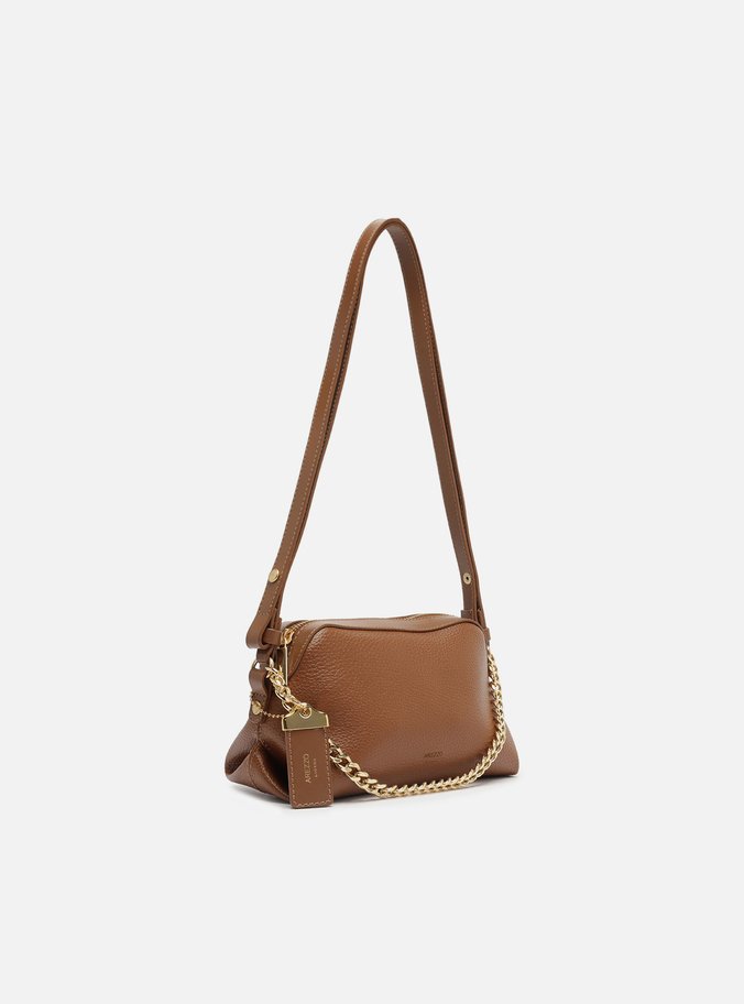 Bolsa Tote Caramelo Pequena Tag Corrente