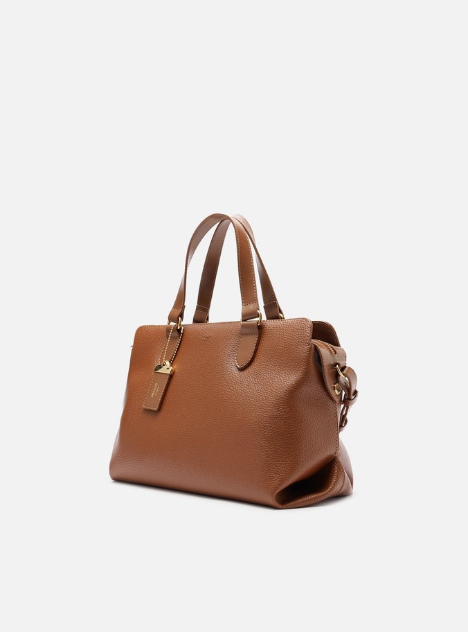 Bolsa Tote Caramelo Média Tag Básica