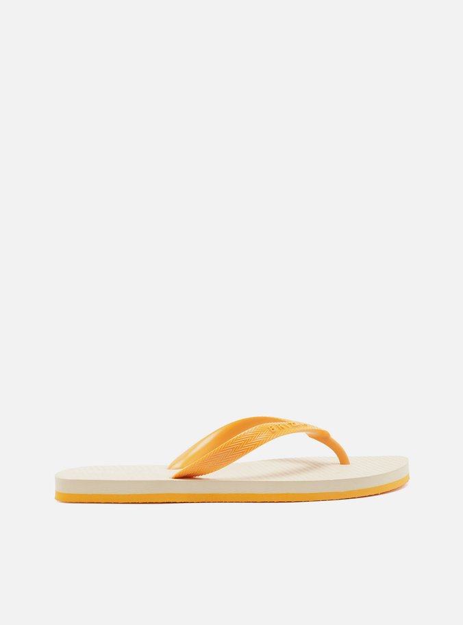 Chinelo de Dedo Laranja Bicolor Roma Basics