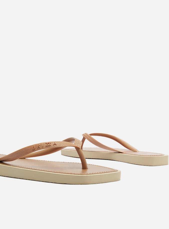Chinelo Marrom Bico Quadrado Brizza