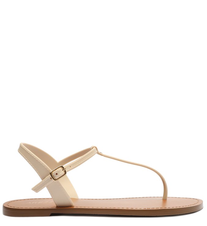 Sandália Rasteira Off-White Injetada Slim