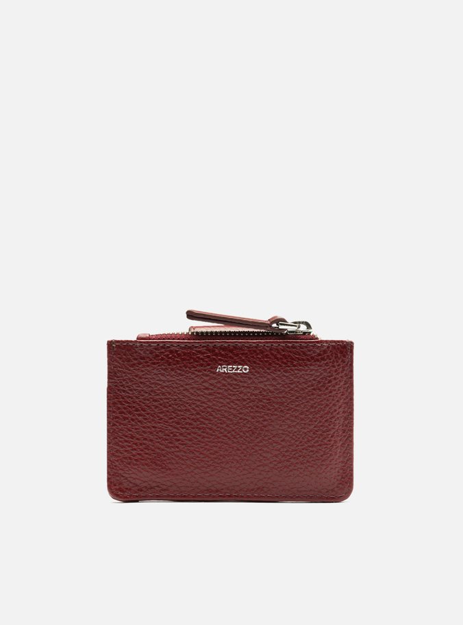 Porta-Cartões Vinho Couro Bolso ARZ