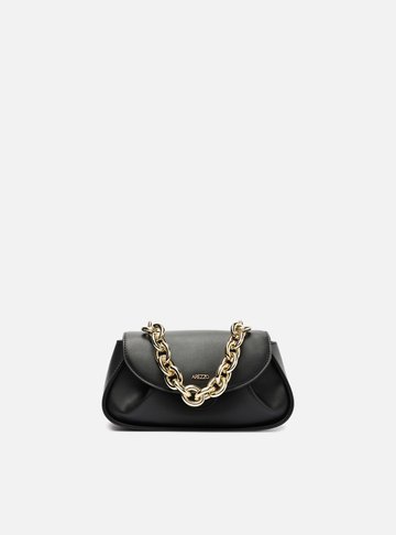 Bolsa Tiracolo Preta Pequena Corrente