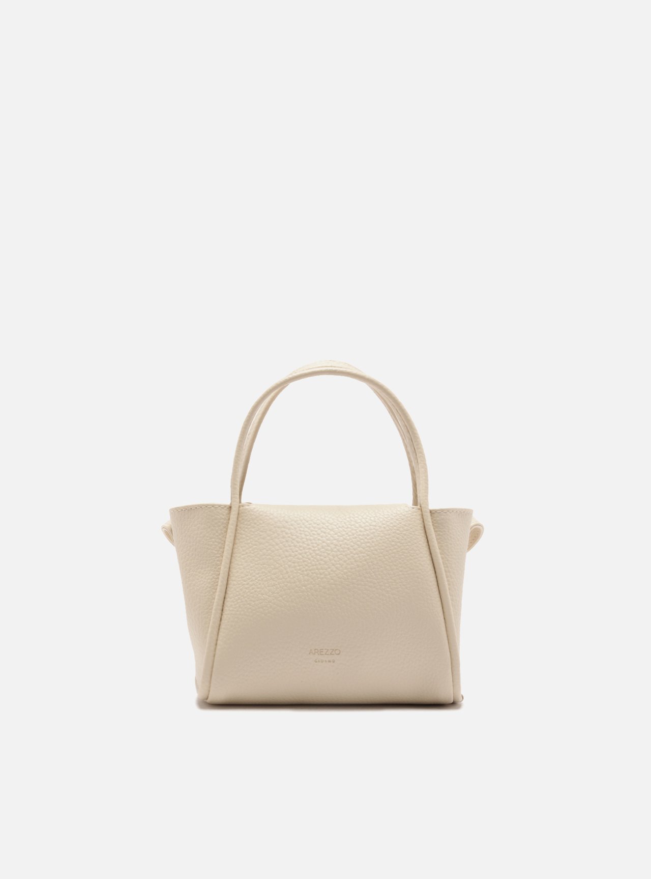 Bolsa Tote Off White Pequena Granulada — foto 1