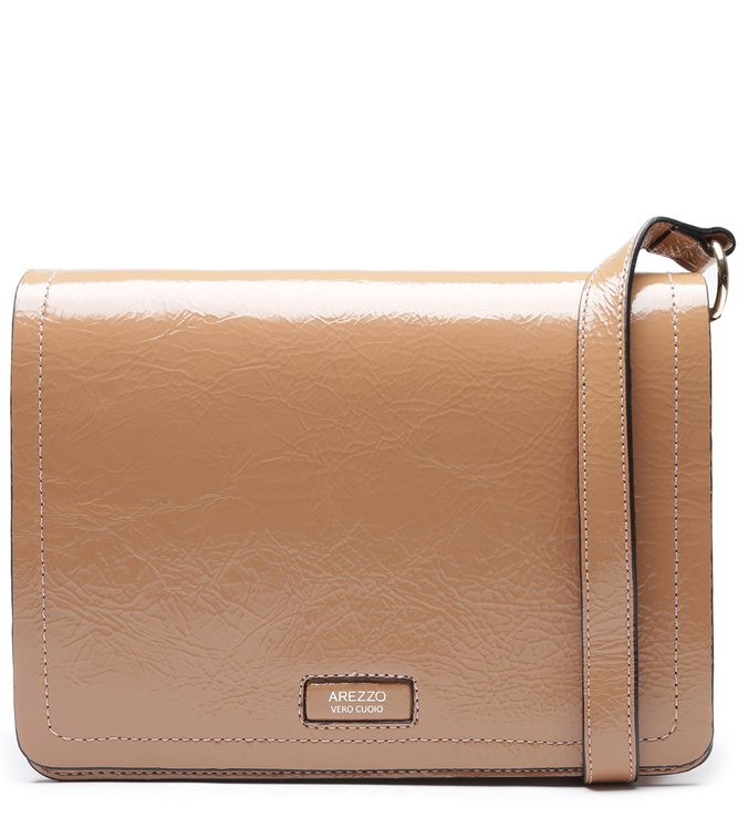 Bolsa Tiracolo Couro Joy Média Pale Nut