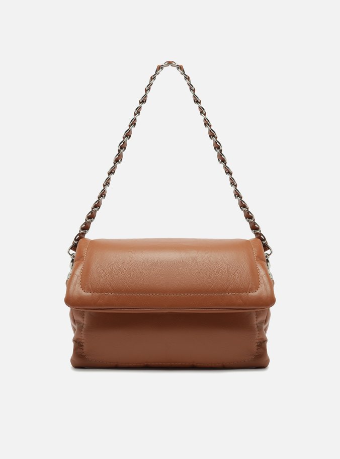 Bolsa Marrom Couro Tiracolo Média