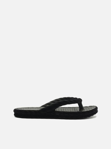 Arezzo — Chinelo de Dedo Preto Marrocos Velvet