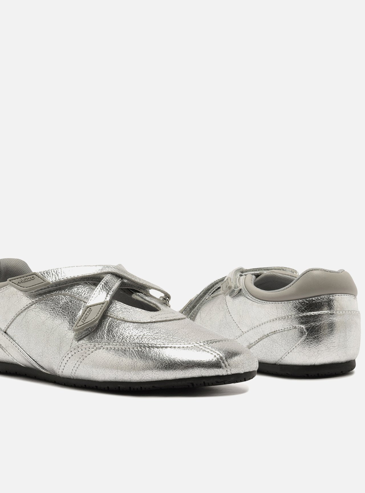 Tênis Slip On Prata Tiras Velcro — foto 5