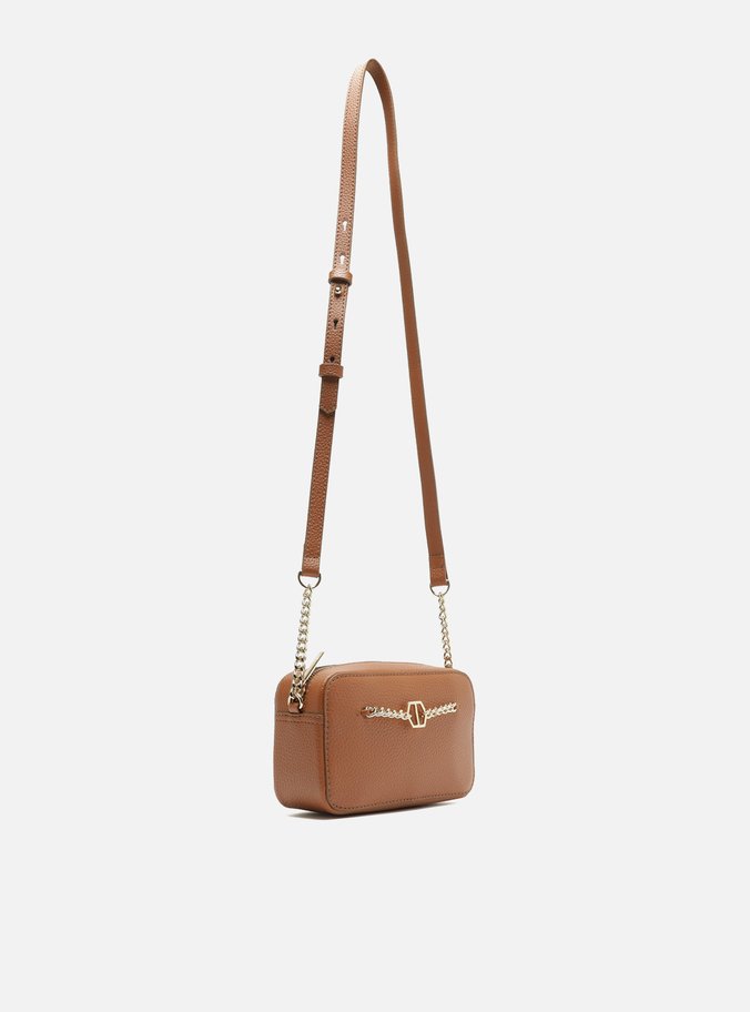 Bolsa Tiracolo Marrom Pequena Corrente ID
