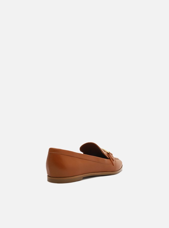 Mocassim Marrom Bridão Metálico Moderno