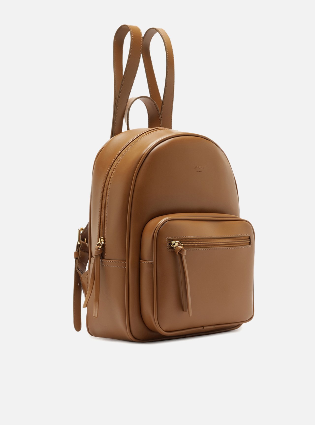 Bolsa Mochila Marrom Grande Metais — foto 5
