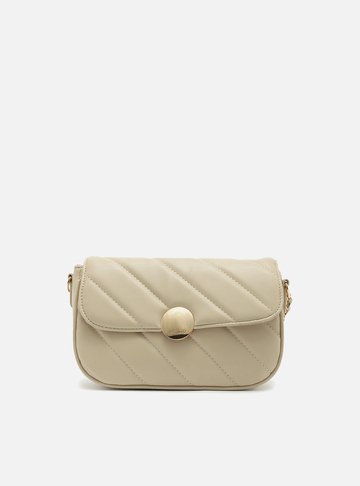 Bolsa Tiracolo Bege Pequena Matelassê