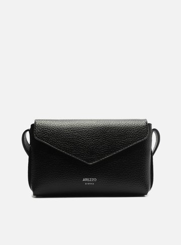 Bolsa Tiracolo Preta Pequena Envelope