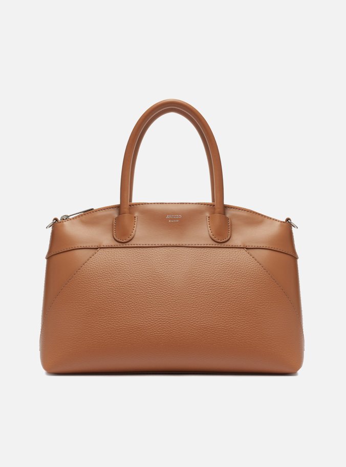 Bolsa Tote Marrom Grande Mix Texturas