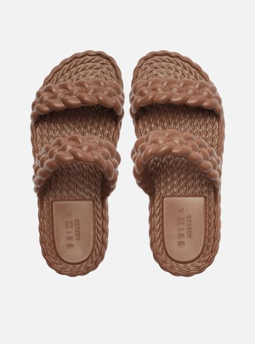 Sandália Marrom Flatform Marrocos Up