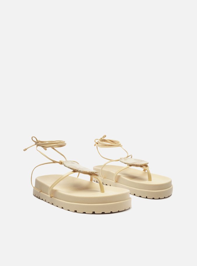 Sandália Papete Off-White Ayla Quartzo