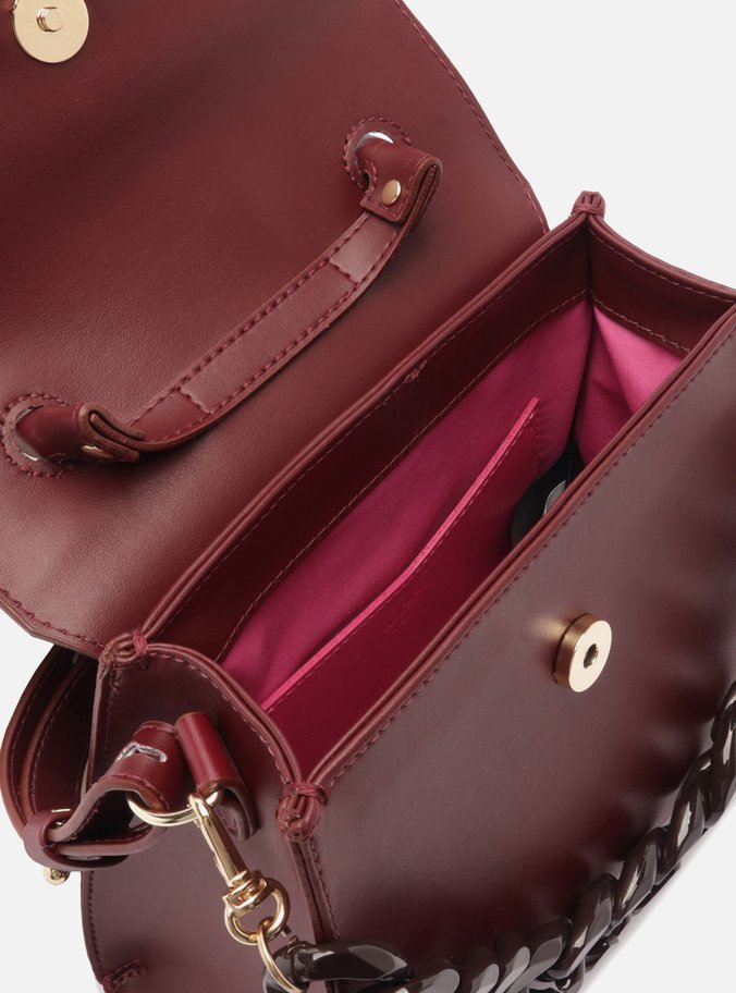 Bolsa Satchel Roxa Iara Média Rosa
