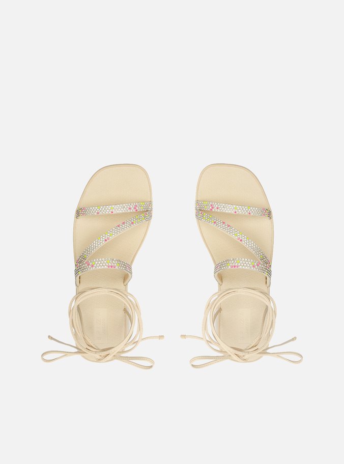 Sandália Off-White Flatform Lulu Amarração