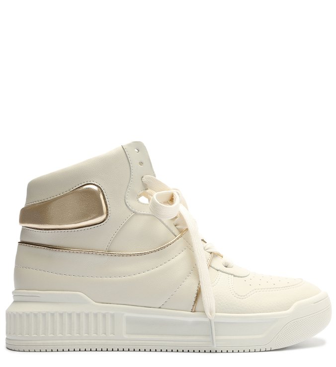 Tenis cano alto best sale branco