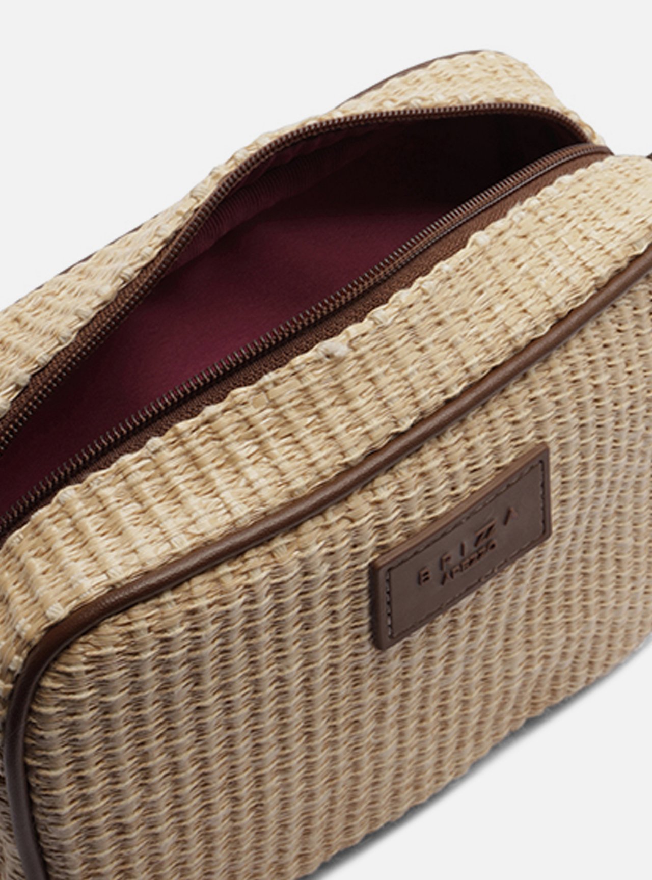 Bolsa Tiracolo Marrom Palha Pequena Lulu — foto 4