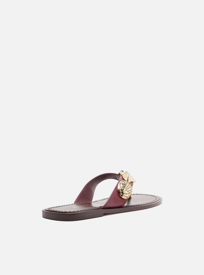 Rasteira Vermelha Flip Flop Metais
